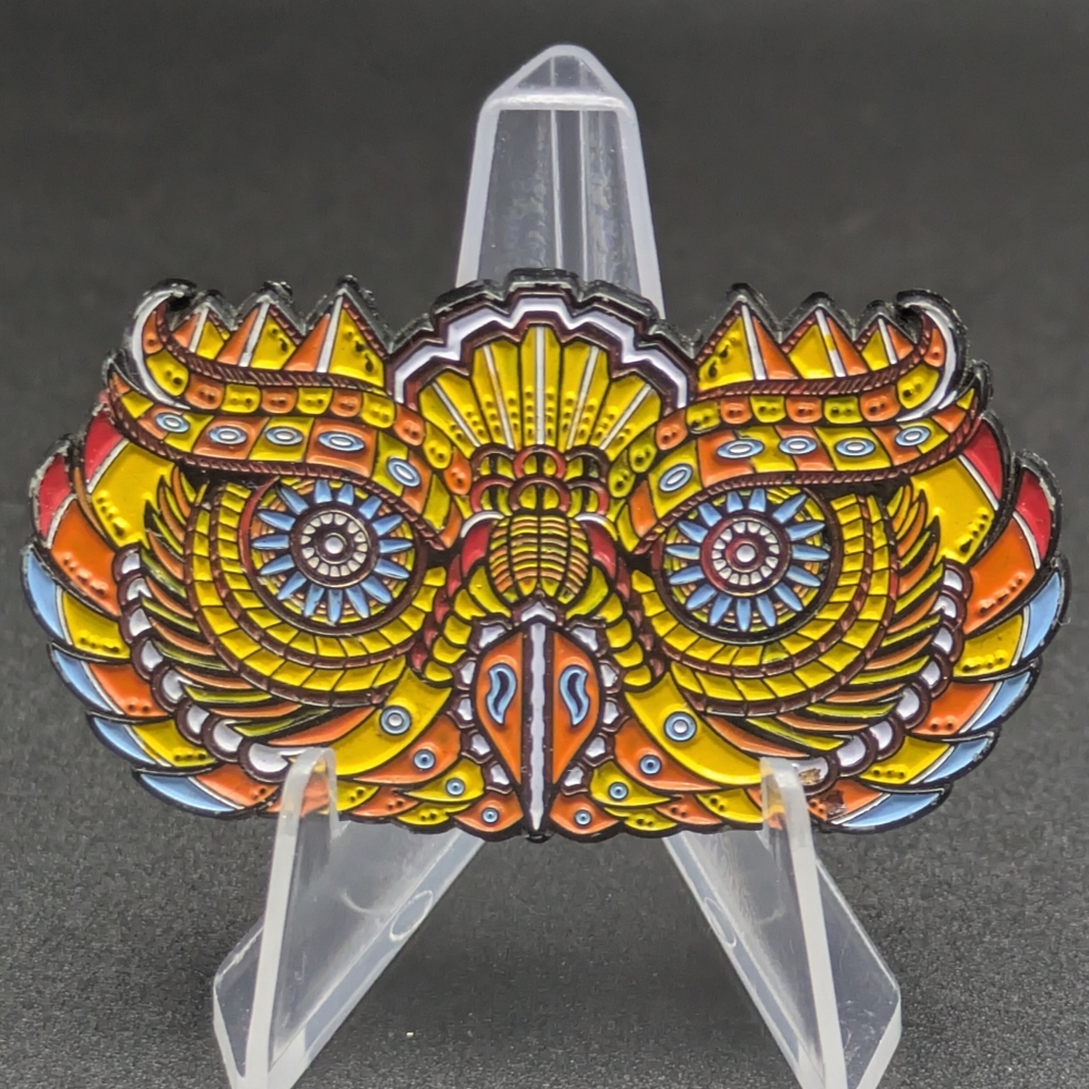 Nate Huffman Art x The Artistry Limited Edition /150 Enamel Pin LE150 Fig Owl